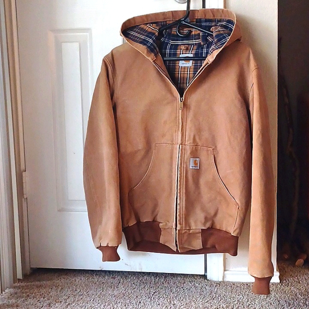 Vintage Y2K Carhartt Jacket Plaid Lining EUC Women's Large